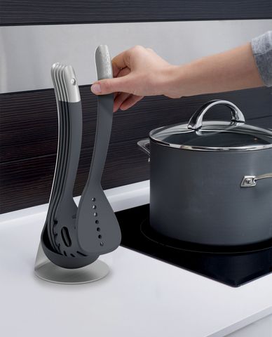  JOSEPH JOSEPH - Bộ dụng cụ nấu ăn 5 món tích hợp thông minh Nest Steel 