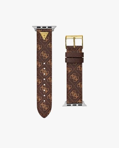  GUESS - Dây đồng hồ nữ Logo Leather cho Apple Watch 38mm 