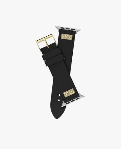  GUESS - Dây đồng hồ nam đính pha lê cho Apple Watch 42mm 