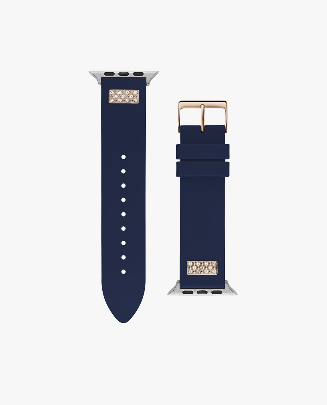 GUESS - Dây đồng hồ nam đính pha lê cho Apple Watch 42mm