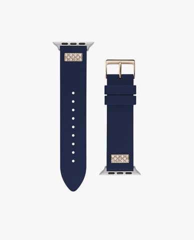  GUESS - Dây đồng hồ nam đính pha lê cho Apple Watch 42mm 