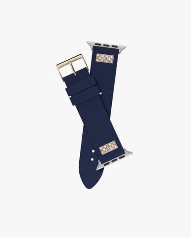  GUESS - Dây đồng hồ nam đính pha lê cho Apple Watch 42mm 