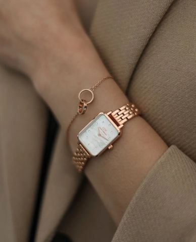  DANIEL WELLINGTON - Đồng hồ nữ Quadro Lumine 5-Link Melrose 26mm 