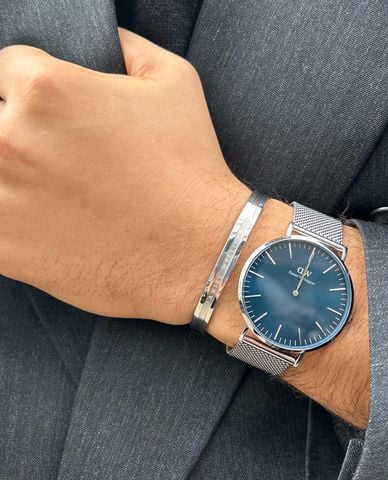  DANIEL WELLINGTON - Đồng hồ nam Classic Mesh Arctic 40mm 