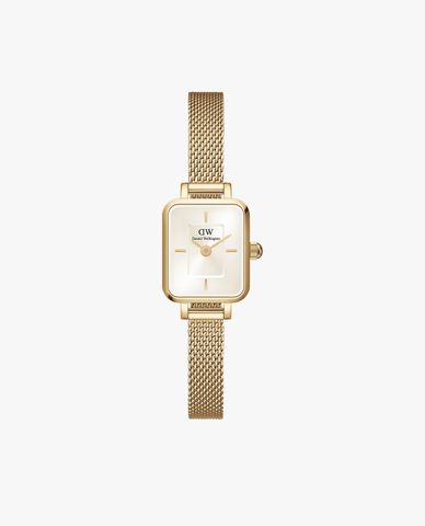 DANIEL WELLINGTON - Đồng hồ nữ Quadro Mini Evergold Champagne 18.2mm 