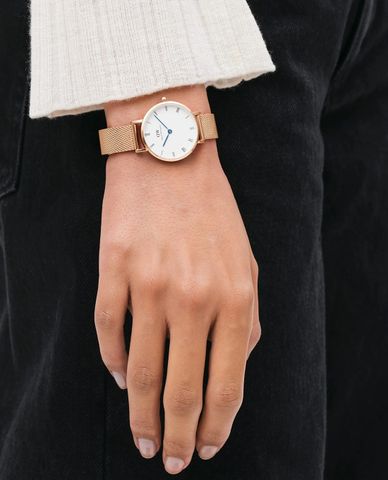  DANIEL WELLINGTON - Đồng hồ nữ Petite Roman Numerals Melrose 28mm 