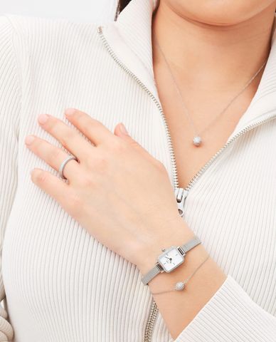  DANIEL WELLINGTON - Đồng hồ nữ Quadro Mini Lumine Bezel 18.2mm 