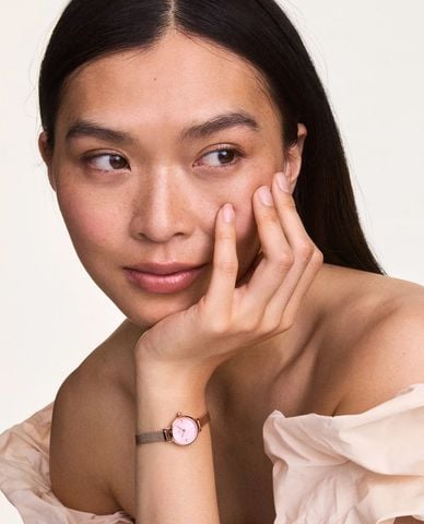  DANIEL WELLINGTON - Đồng hồ nữ Petite Mini Blush Melrose 19mm 