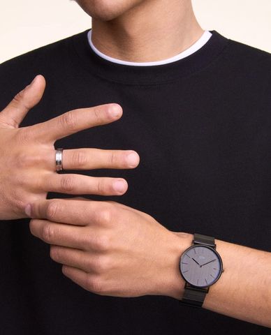  DANIEL WELLINGTON - Đồng hồ nam Classic Piano Link Onyx Unitone 40mm 