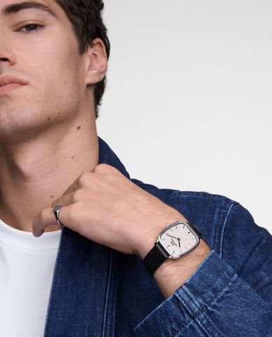  DANIEL WELLINGTON - Đồng hồ nam Marlon Sheffield Linen 36.3mm 