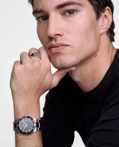  DANIEL WELLINGTON - Đồng hồ nam Iconic Paradigma Link Black Enamel 40mm 