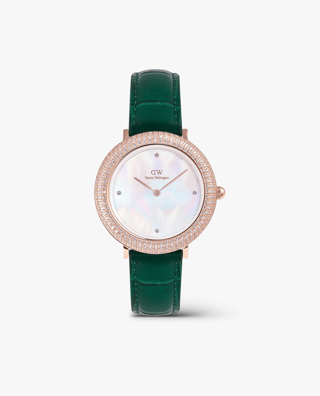 DANIEL WELLINGTON - Đồng hồ nữ Crystalline Bezel Green Croc 32mm