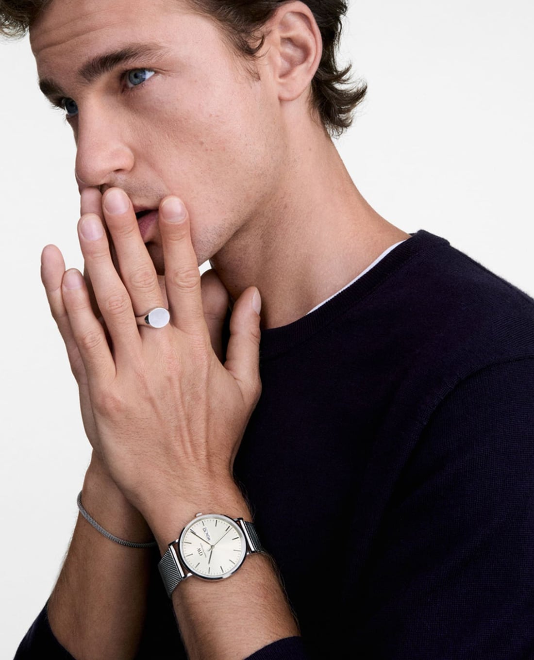 DANIEL WELLINGTON - Đồng hồ nam Classic Day Display Champagne 40mm