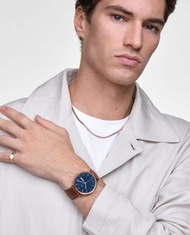  DANIEL WELLINGTON - Đồng hồ nam Classic Day Display St Mawes 40mm 