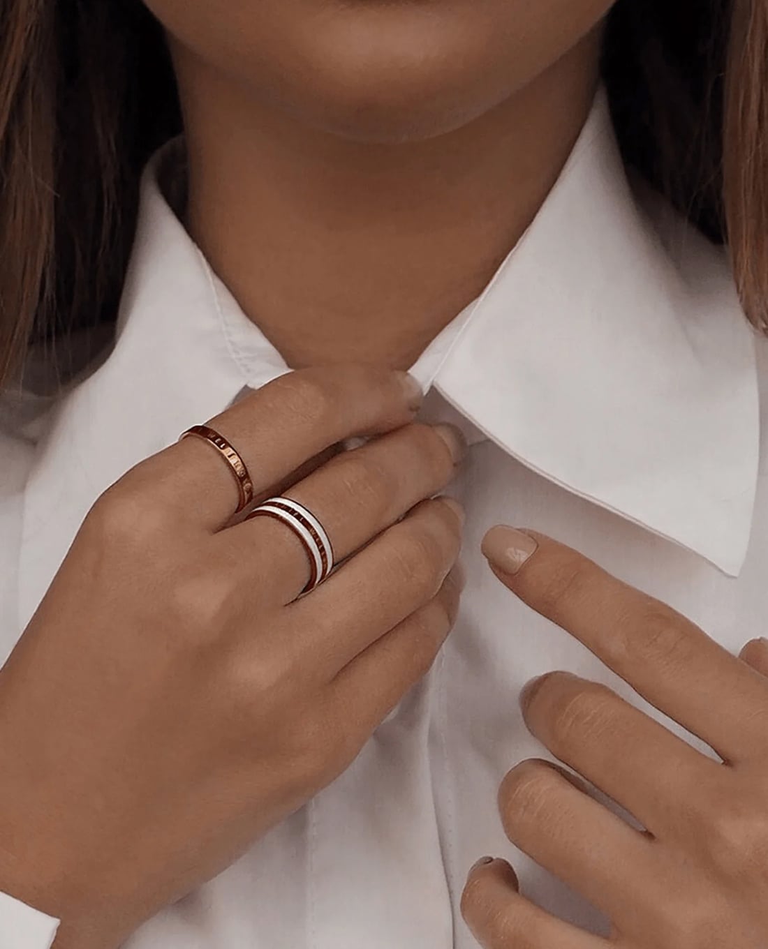 DANIEL WELLINGTON - Nhẫn nữ bản vừa cổ điển Classic