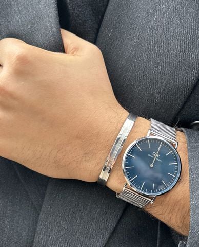  DANIEL WELLINGTON - Vòng đeo tay nam khắc logo Elan 