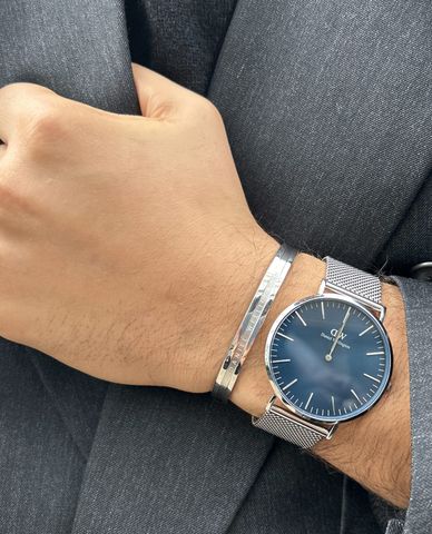  DANIEL WELLINGTON - Vòng đeo tay nam khắc logo Elan 