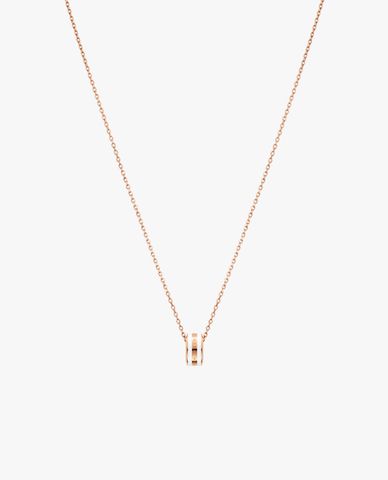  DANIEL WELLINGTON - Vòng cổ nữ mắt xích phối khoen tròn Emalie 