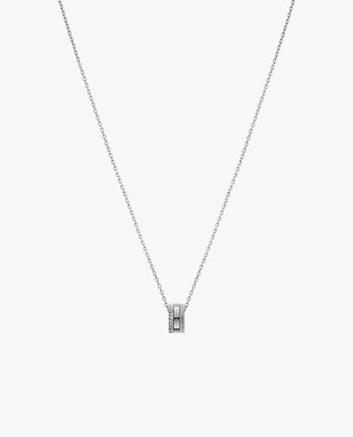  DANIEL WELLINGTON - Vòng cổ nữ mắt xích phối khoen tròn Elevation 