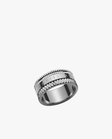  DANIEL WELLINGTON - Nhẫn nữ bản to khắc logo Elevation 