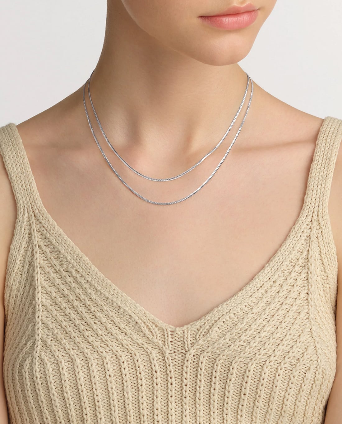 DANIEL WELLINGTON - Vòng cổ nữ mắt xích Flat Chain S