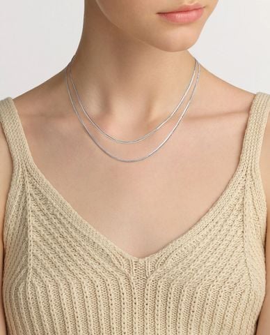  DANIEL WELLINGTON - Vòng cổ nữ mắt xích Flat Chain S 