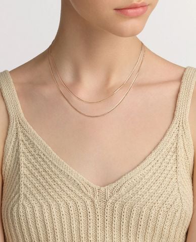  DANIEL WELLINGTON - Vòng cổ nữ dạng xích Elan Flat Chain 