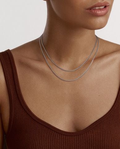  DANIEL WELLINGTON - Vòng cổ nữ dạng xích Box Chain S 