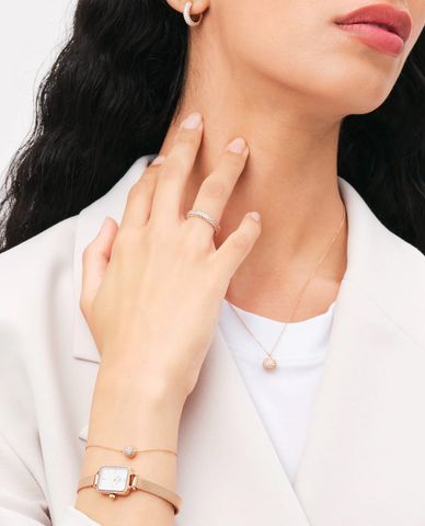  DANIEL WELLINGTON - Nhẫn nữ bản vừa sang trọng Pavé Crystal 