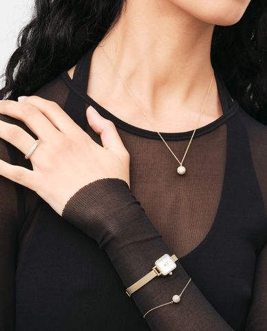  DANIEL WELLINGTON - Vòng cổ nữ mặt cầu đính đá Pavé Crystal Pendant 