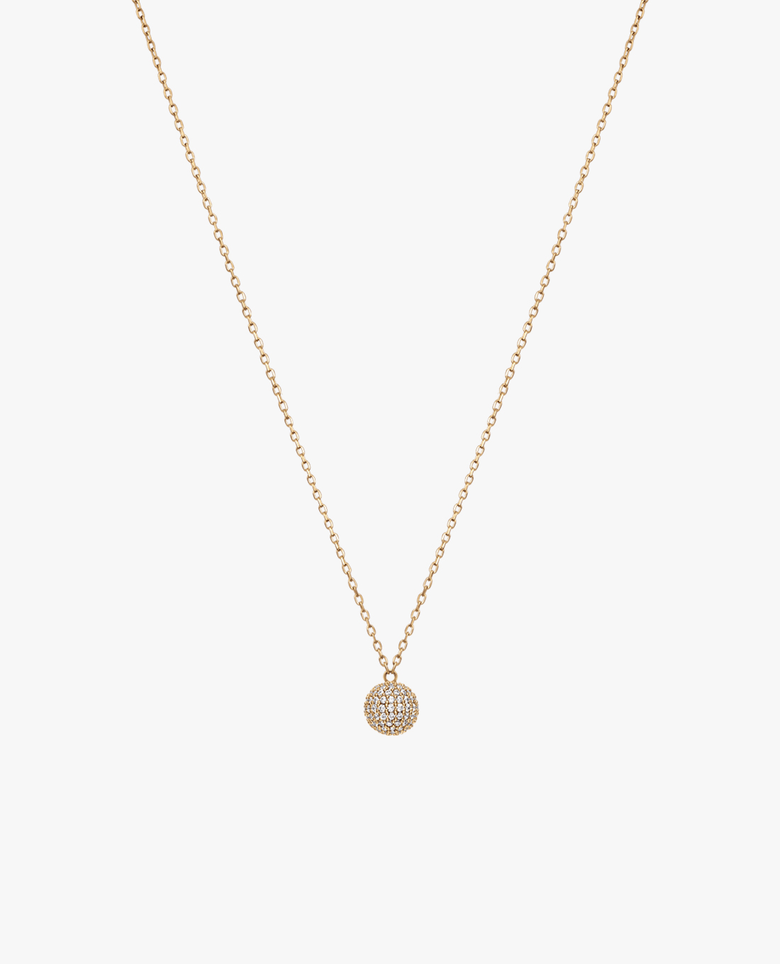 DANIEL WELLINGTON - Vòng cổ nữ mặt cầu đính đá Pavé Crystal Pendant