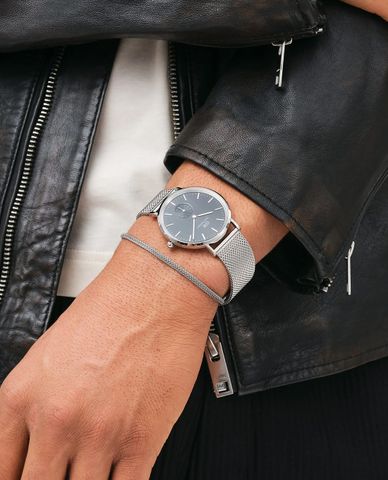  DANIEL WELLINGTON - Vòng đeo tay nữ Tide Mesh Sterling 2.8 
