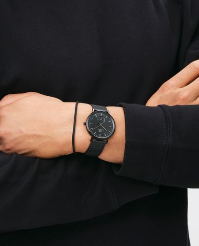  DANIEL WELLINGTON - Vòng đeo tay nam Tide Mesh Ashfield 2.8 