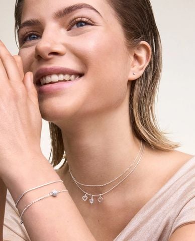  DANIEL WELLINGTON - Mặt dây chuyền nữ Heart Contour 