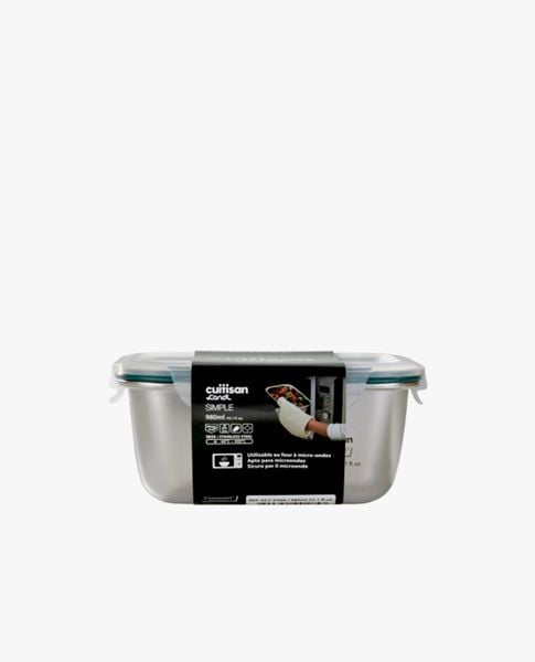 CUITISAN - Hộp đựng thực phẩm inox 304 cromosteel Simple 980ml