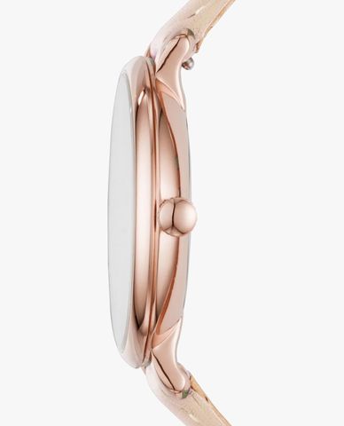  FOSSIL - Đồng hồ nữ Jacqueline Three-Hand Date Blush Leather 36mm 