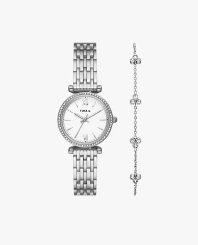  FOSSIL - Set đồng hồ và vòng đeo tay nữ Carlie 28mm 