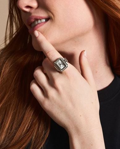  FOSSIL - Nhẫn nữ phối mặt đồng hồ cá tính 14mm 