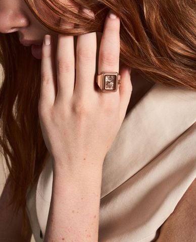  FOSSIL - Nhẫn nữ phối mặt đồng hồ cá tính 14mm 