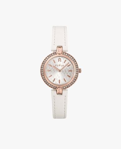  FURLA - Set đồng hồ và vòng đeo tay nữ Logo Links 28mm 