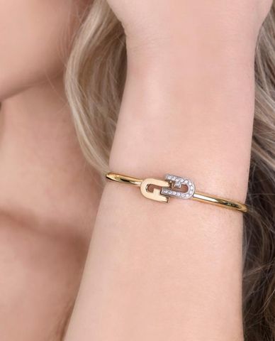  FURLA - Vòng đeo tay nữ phom cứng phối mặt đính đá 