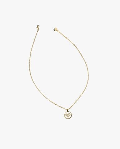  FURLA - Vòng cổ nữ chuỗi xích phối mặt hình tròn thời trang 