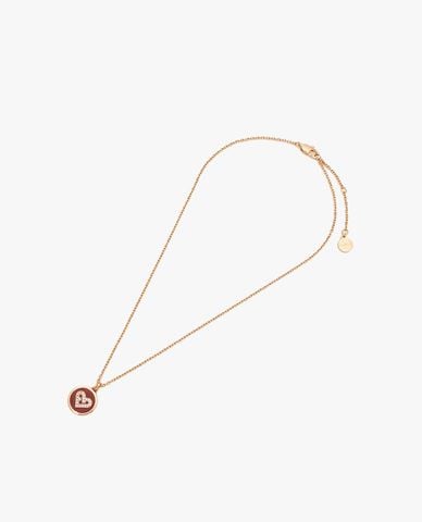  FURLA - Vòng cổ nữ chuỗi xích phối mặt hình tròn thời trang 