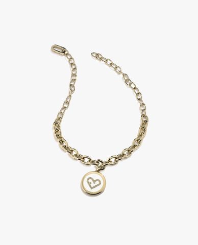  FURLA - Vòng cổ nữ mắt xích mặt hình tròn hiện đại 