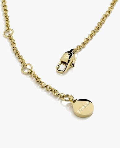  FURLA - Vòng cổ nữ mắt xích mặt hình tròn hiện đại 