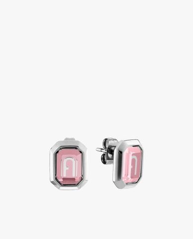  FURLA - Khuyên tai nữ chốt khóa đính đá thời trang 