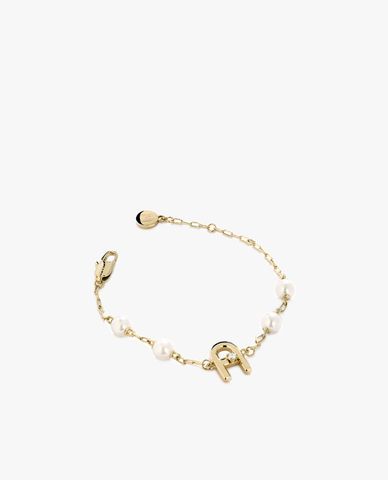  FURLA - Vòng đeo tay nữ mắt xích đính ngọc trai sang trọng 