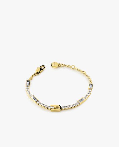  FURLA - Vòng đeo tay nữ chuỗi xích đính đá 