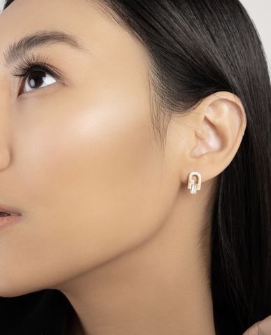  FURLA - Khuyên tai nữ đính đá sang trọng 