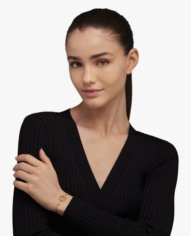  FURLA - Vòng đeo tay nữ chuỗi xích đính đá 